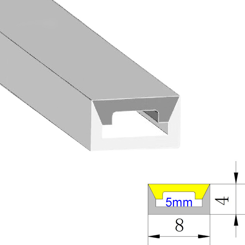 0408 Small Silicone Flexible LED Neon Tubing - Top Glow